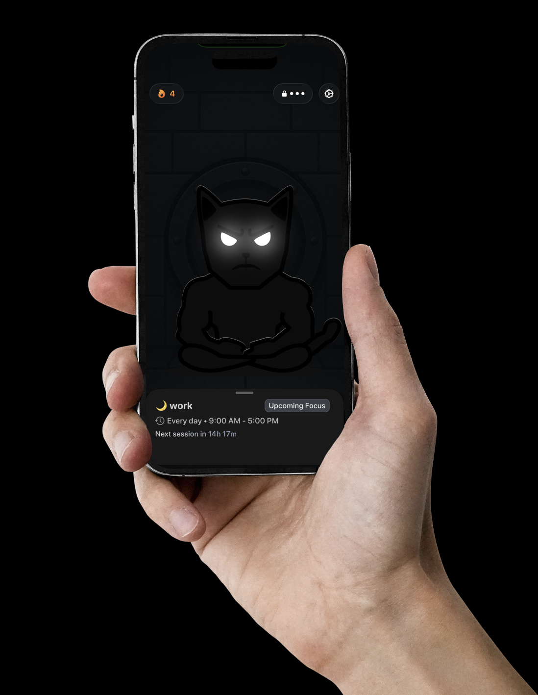 EvoCat app running on iPhone